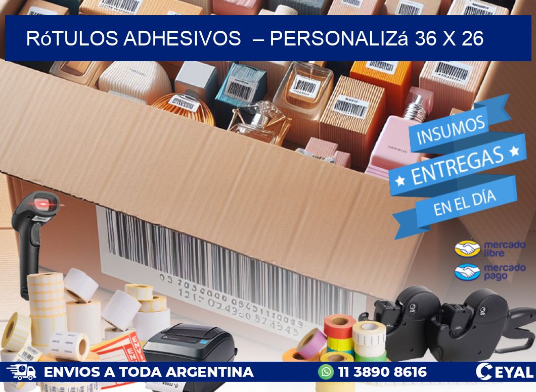 Rótulos Adhesivos  – Personalizá 36 x 26