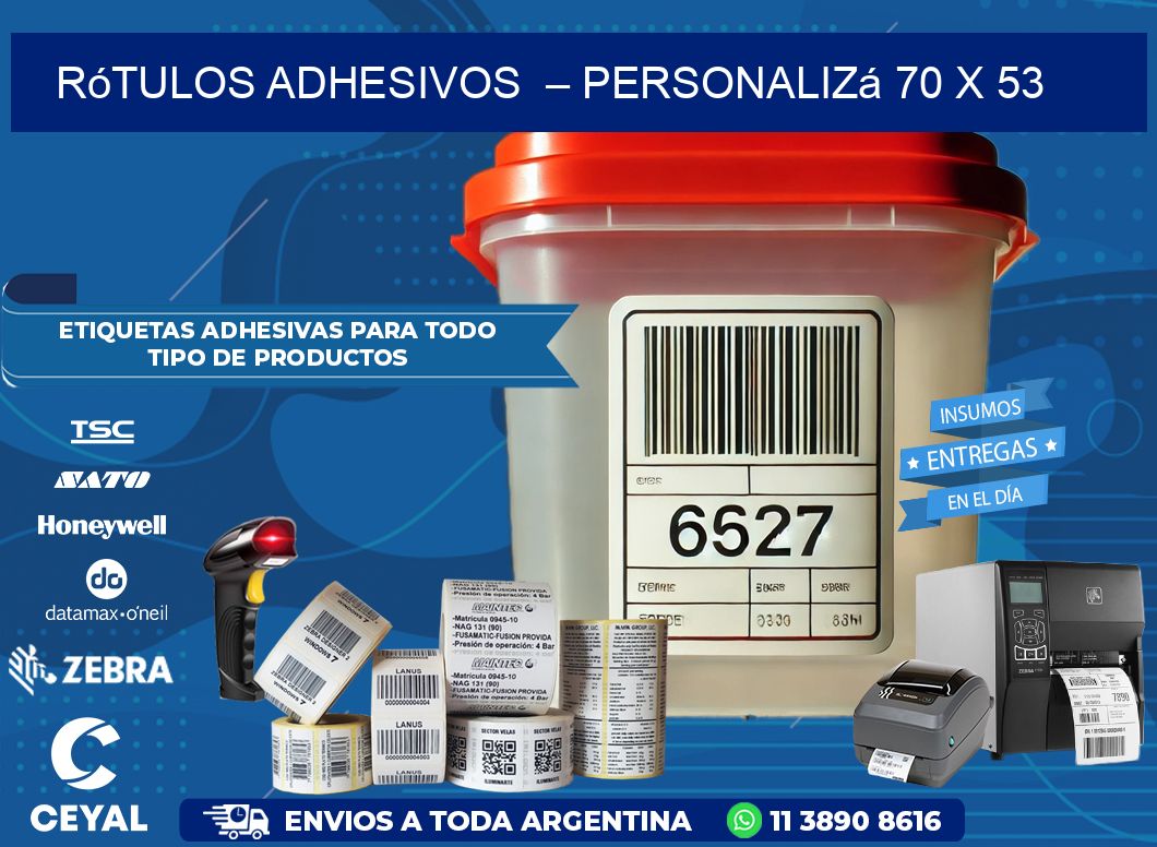 Rótulos Adhesivos  – Personalizá 70 x 53