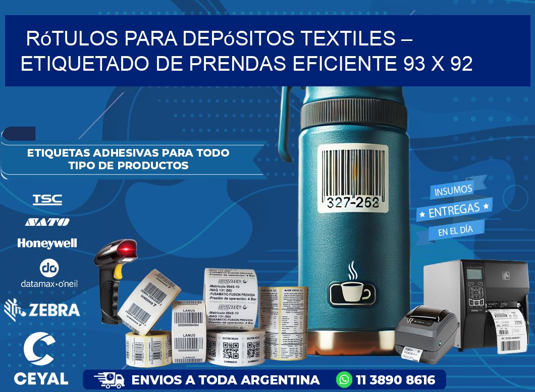 Rótulos para Depósitos Textiles – Etiquetado de Prendas Eficiente 93 x 92