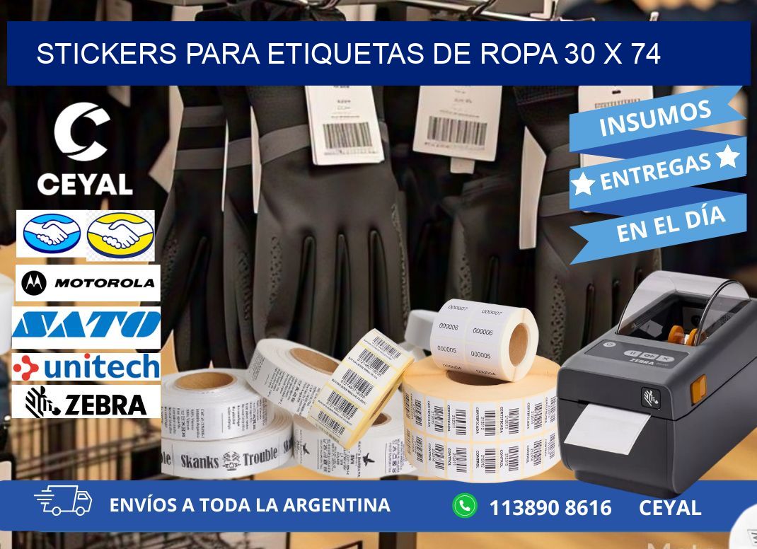 STICKERS PARA ETIQUETAS DE ROPA 30 x 74