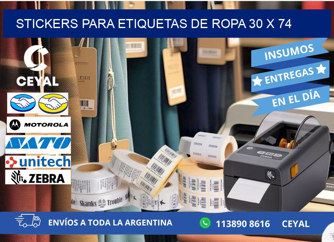 STICKERS PARA ETIQUETAS DE ROPA 30 x 74