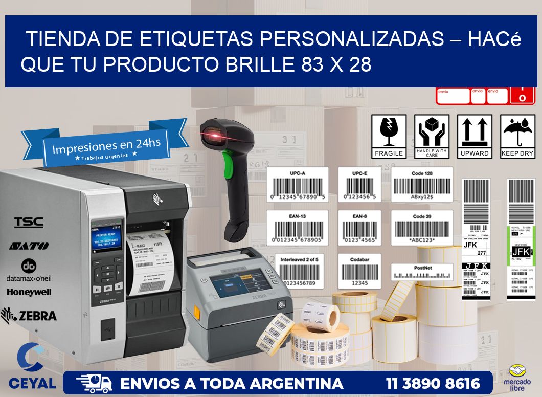 Tienda de Etiquetas Personalizadas – Hacé que Tu Producto Brille 83 x 28