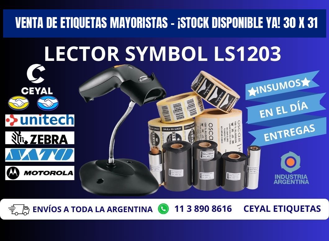 VENTA DE ETIQUETAS MAYORISTAS – ¡STOCK DISPONIBLE YA! 30 x 31