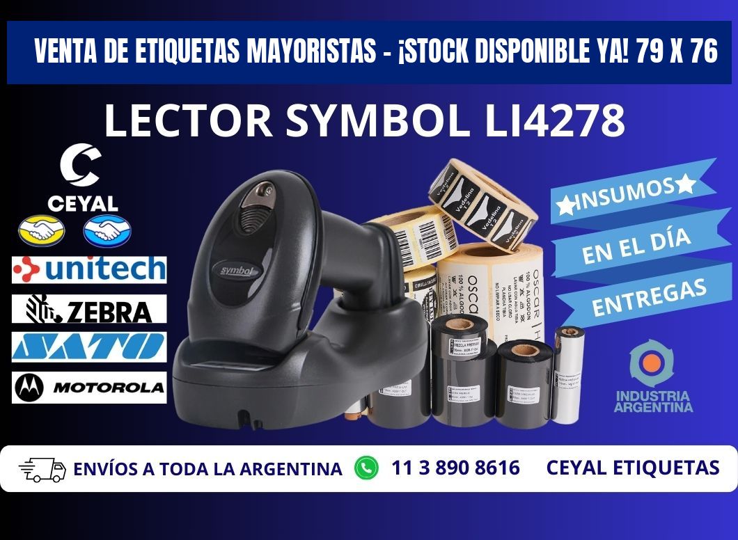 VENTA DE ETIQUETAS MAYORISTAS – ¡STOCK DISPONIBLE YA! 79 x 76