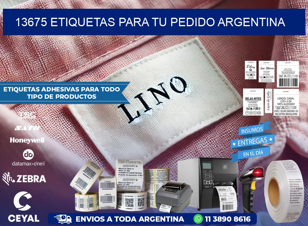 13675 ETIQUETAS PARA TU PEDIDO ARGENTINA