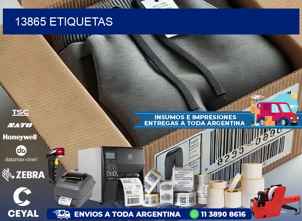 13865 ETIQUETAS