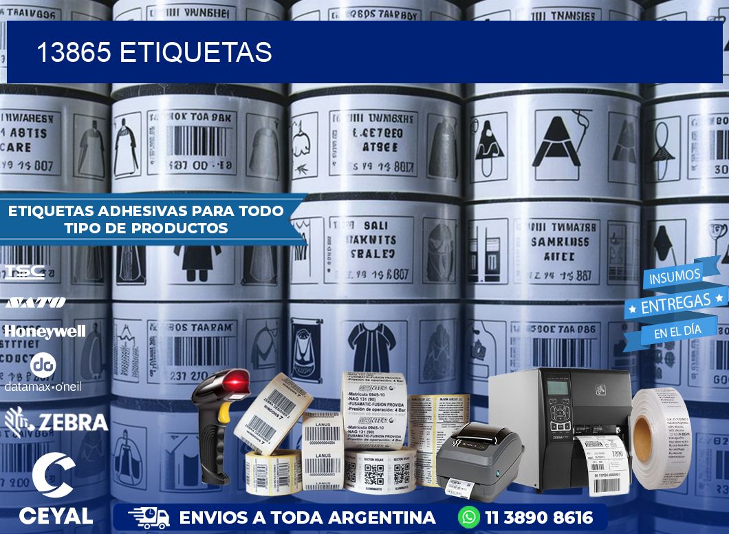 13865 ETIQUETAS