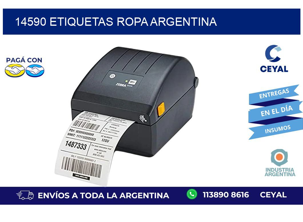 14590 ETIQUETAS ROPA ARGENTINA