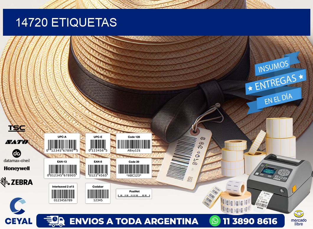 14720 ETIQUETAS