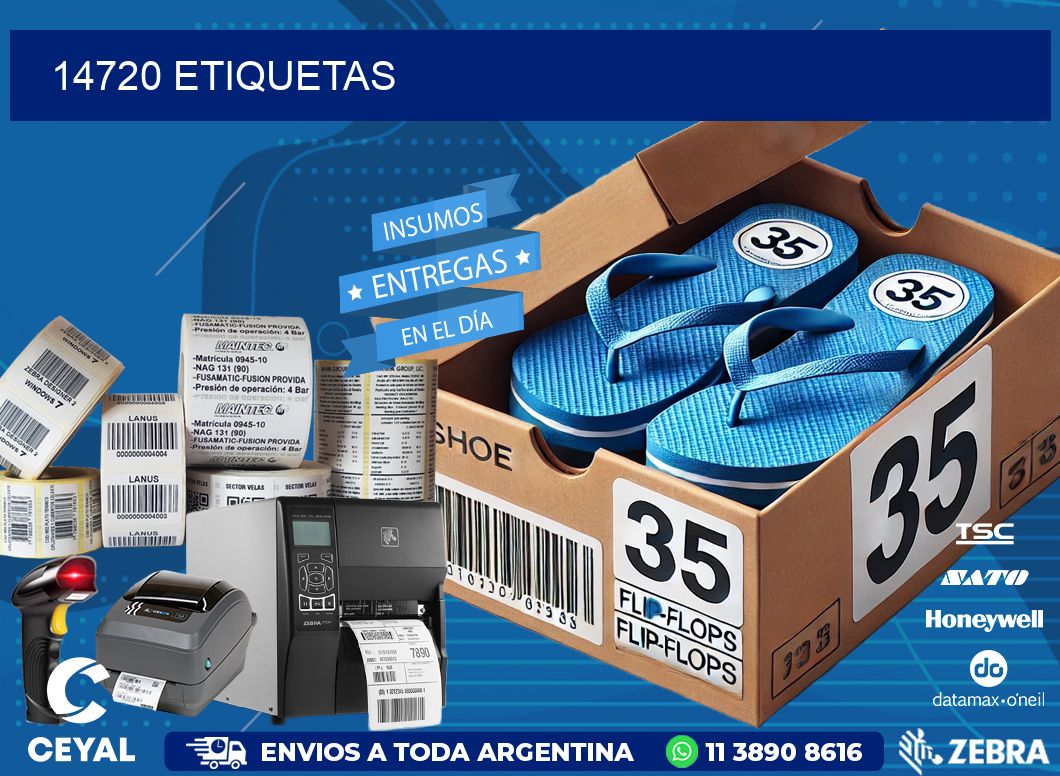 14720 ETIQUETAS