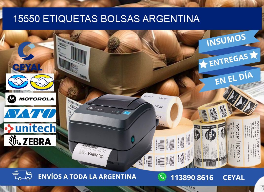15550 ETIQUETAS BOLSAS ARGENTINA