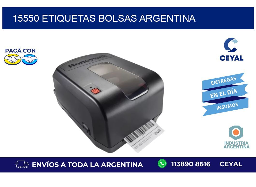15550 ETIQUETAS BOLSAS ARGENTINA