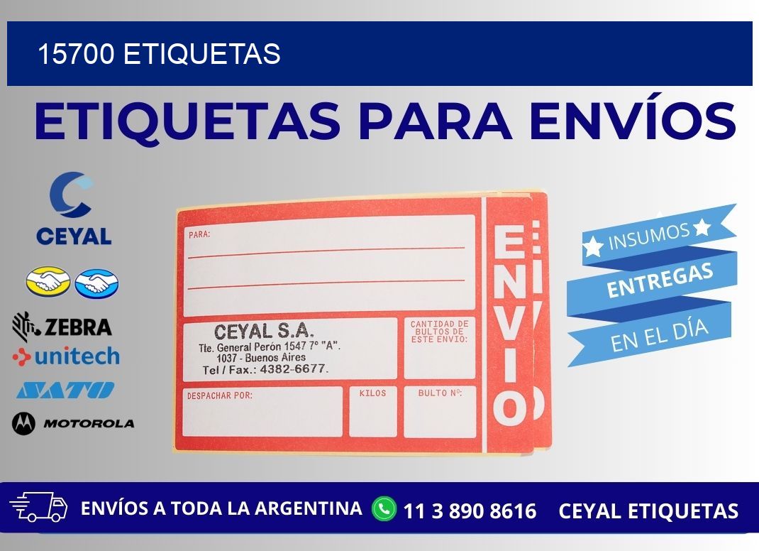 15700 ETIQUETAS
