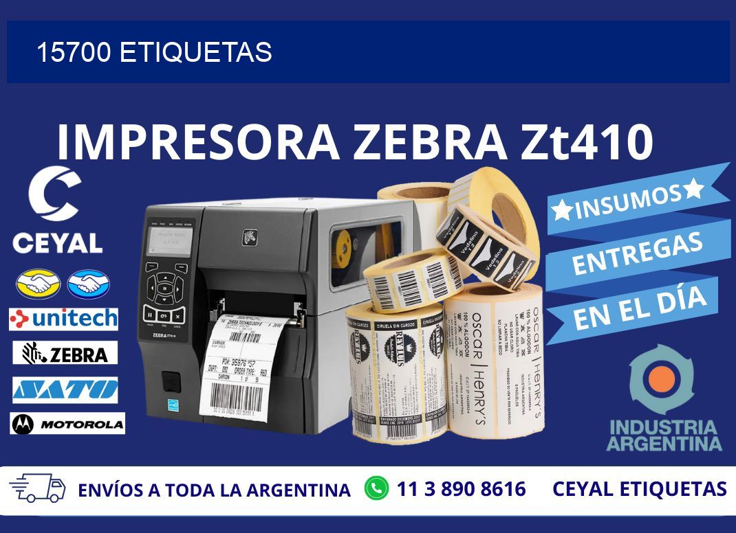 15700 ETIQUETAS
