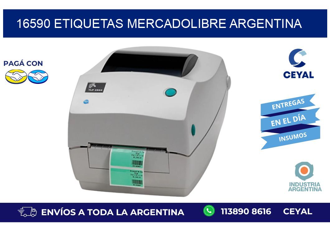 16590 ETIQUETAS MERCADOLIBRE ARGENTINA