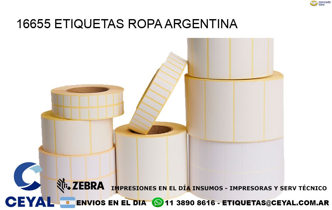 16655 ETIQUETAS ROPA ARGENTINA