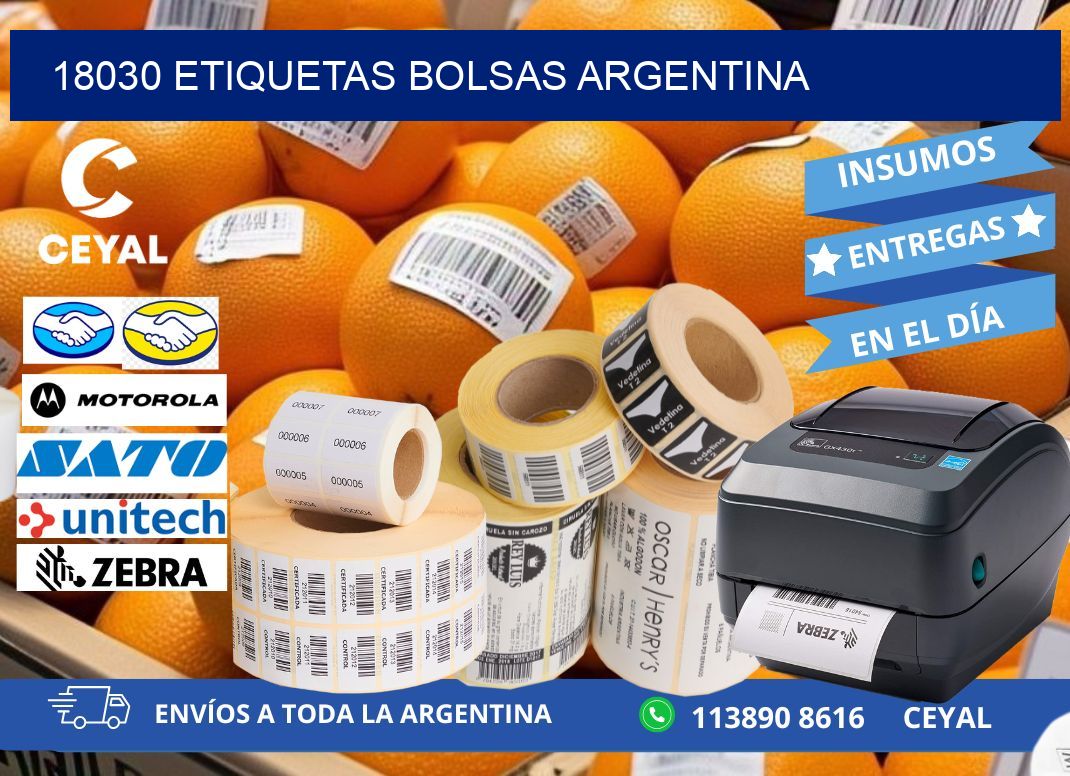 18030 ETIQUETAS BOLSAS ARGENTINA