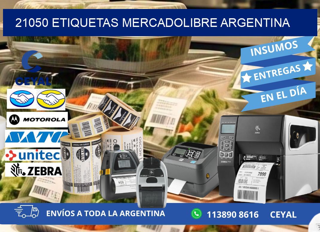 21050 ETIQUETAS MERCADOLIBRE ARGENTINA