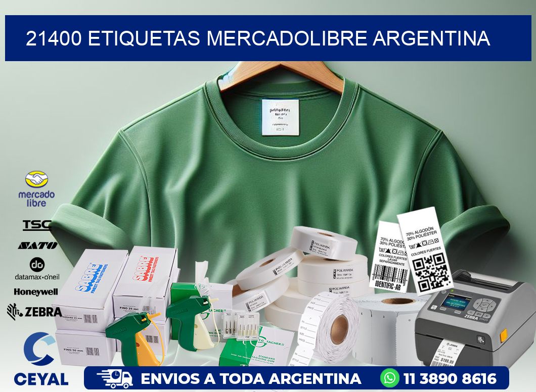21400 ETIQUETAS MERCADOLIBRE ARGENTINA