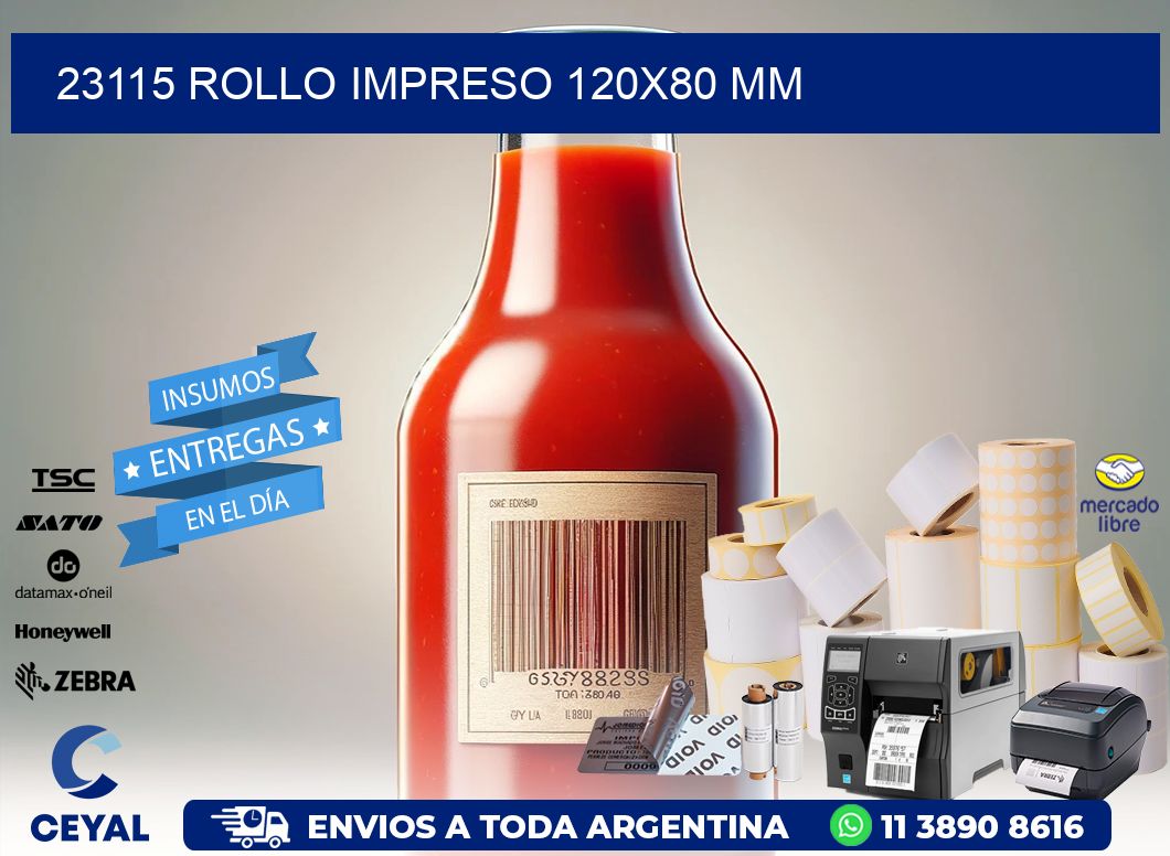 23115 ROLLO IMPRESO 120x80 mm