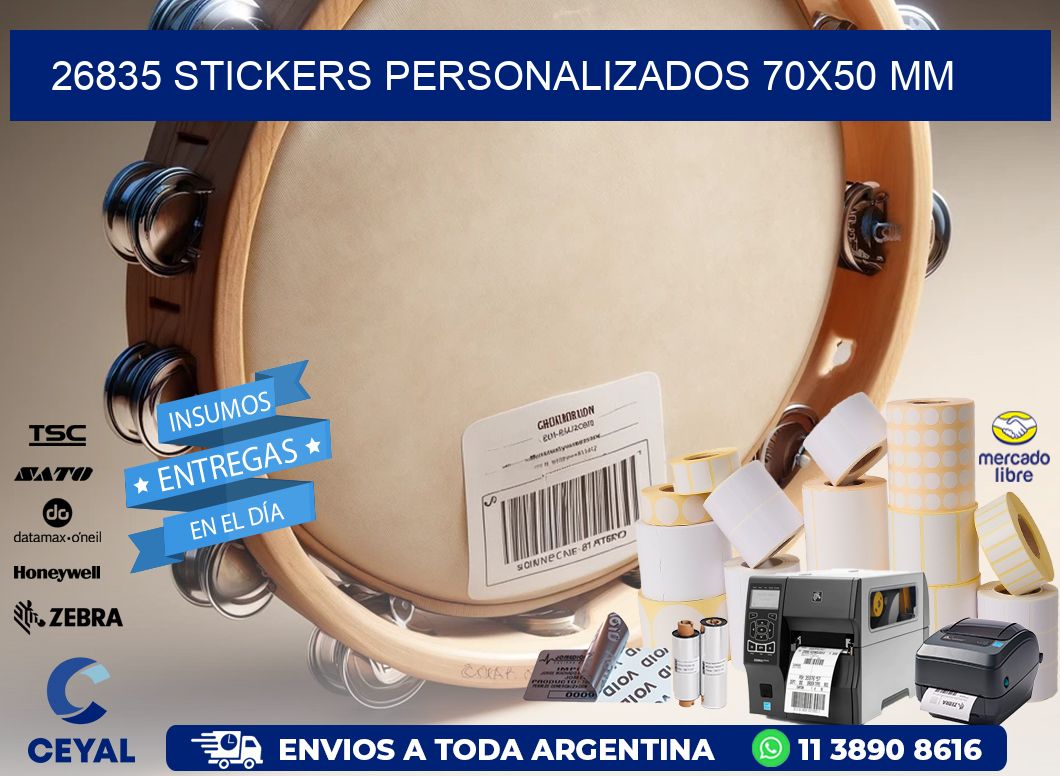 26835 STICKERS PERSONALIZADOS 70x50 mm