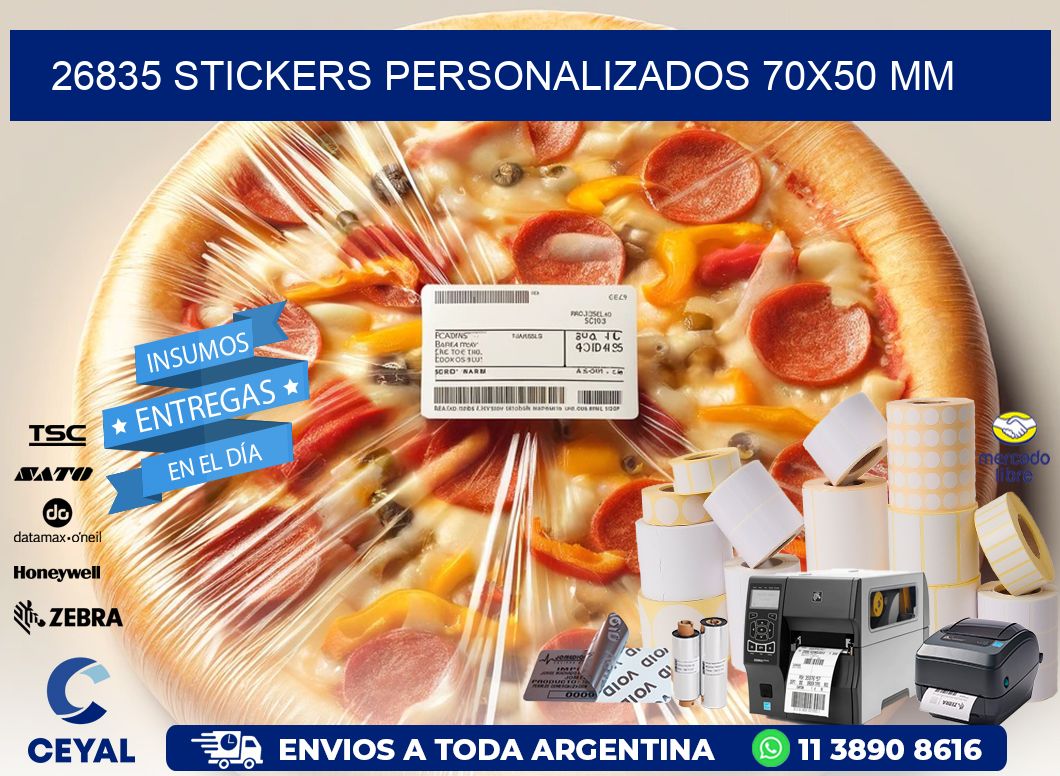 26835 STICKERS PERSONALIZADOS 70x50 mm