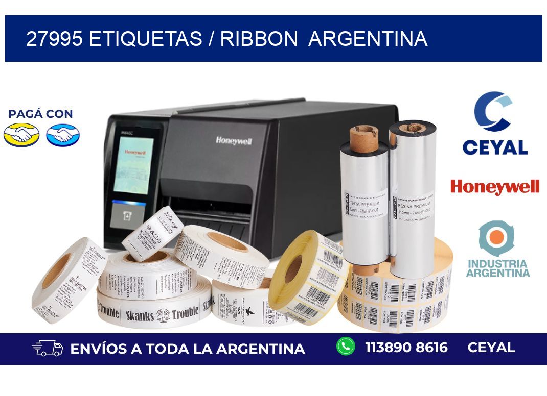 27995 ETIQUETAS / RIBBON  ARGENTINA
