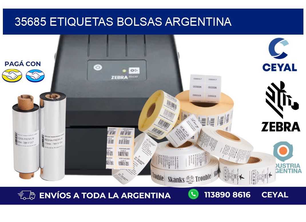 35685 ETIQUETAS BOLSAS ARGENTINA