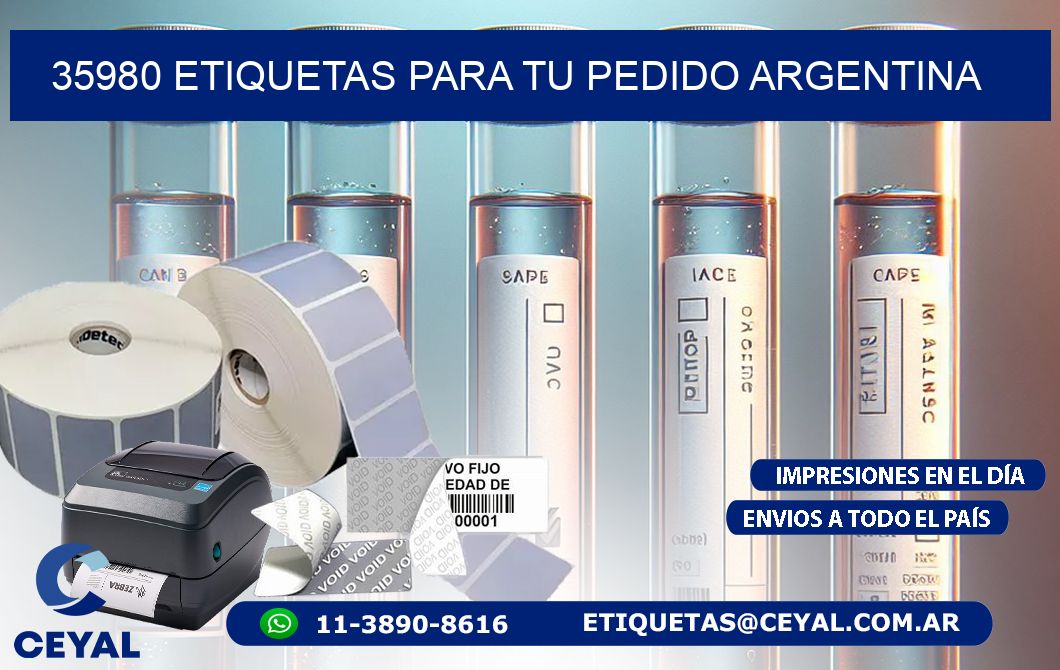 35980 ETIQUETAS PARA TU PEDIDO ARGENTINA