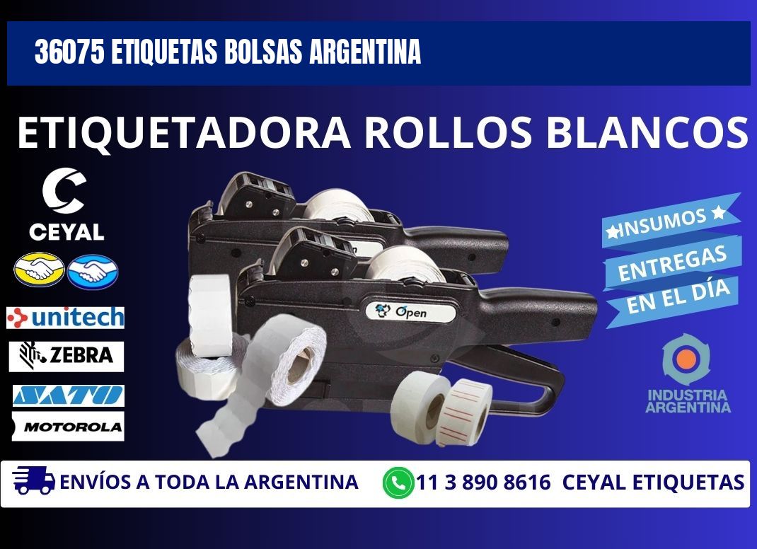 36075 ETIQUETAS BOLSAS ARGENTINA