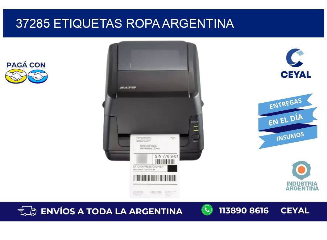 37285 ETIQUETAS ROPA ARGENTINA