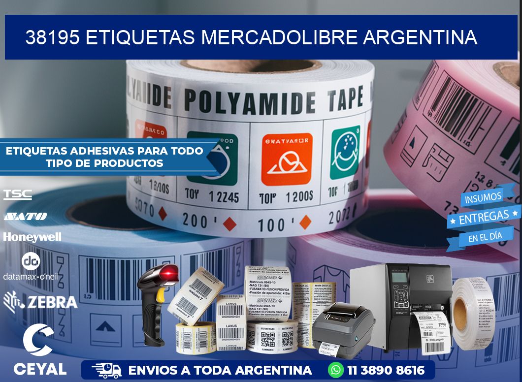 38195 ETIQUETAS MERCADOLIBRE ARGENTINA