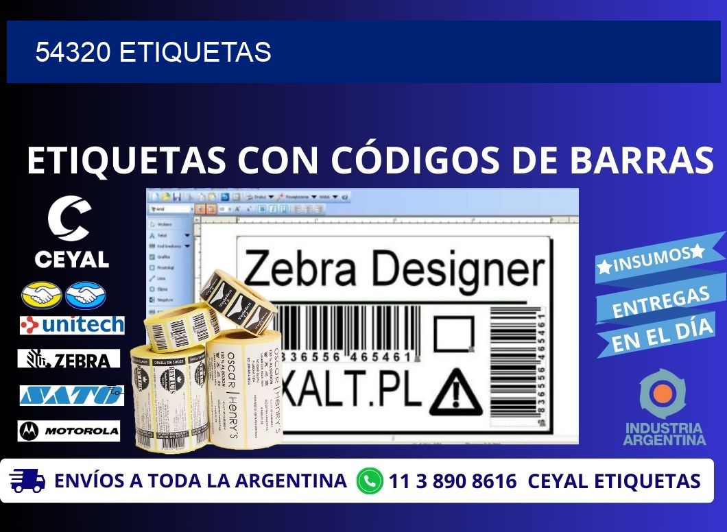 54320 ETIQUETAS