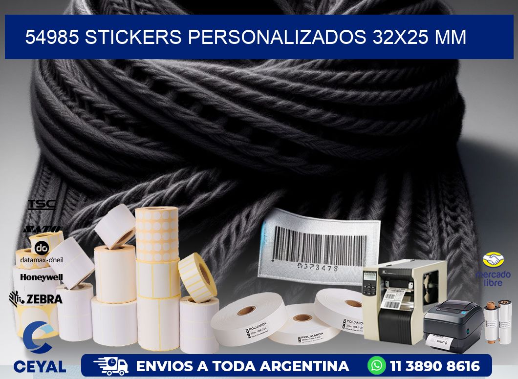 54985 STICKERS PERSONALIZADOS 32x25 mm