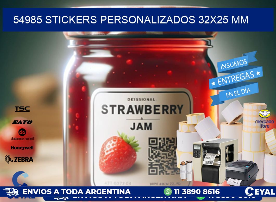 54985 STICKERS PERSONALIZADOS 32x25 mm