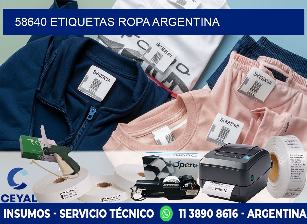 58640 ETIQUETAS ROPA ARGENTINA