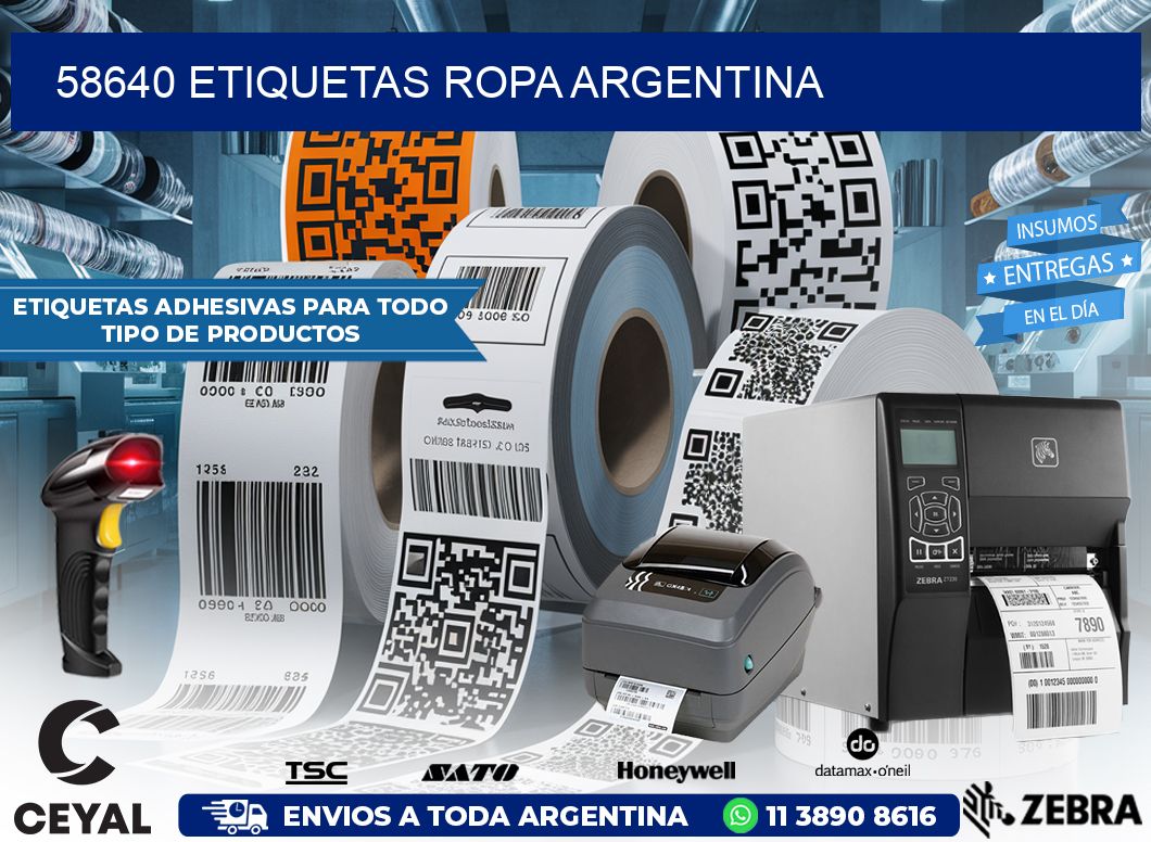 58640 ETIQUETAS ROPA ARGENTINA