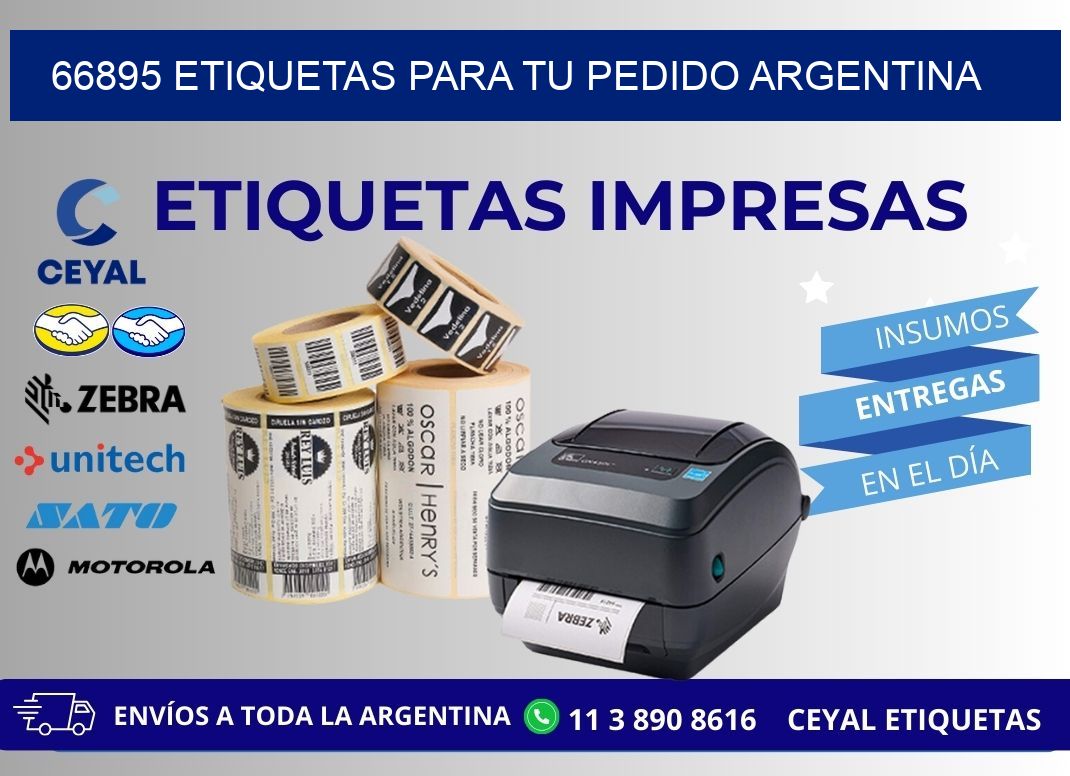66895 ETIQUETAS PARA TU PEDIDO ARGENTINA