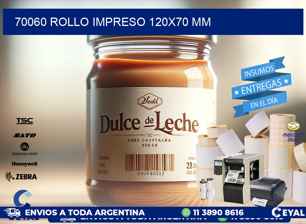 70060 ROLLO IMPRESO 120x70 mm