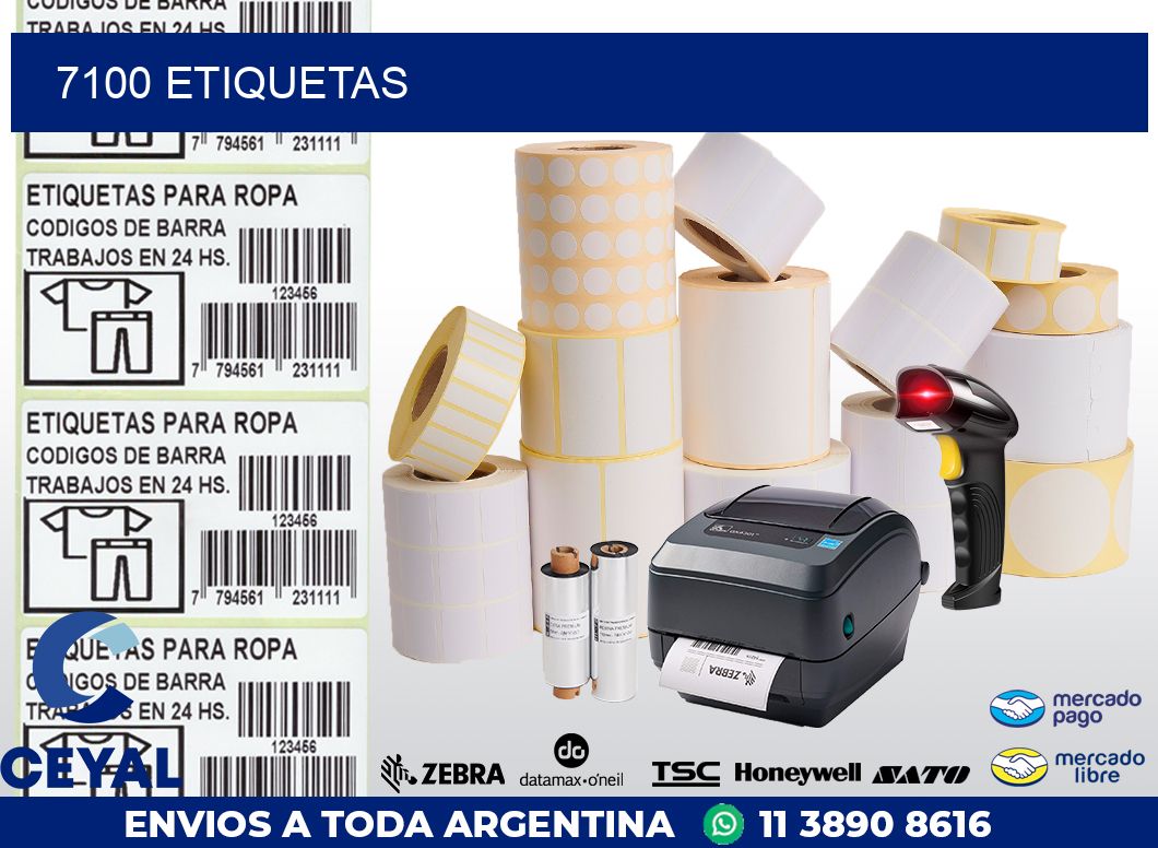 7100 ETIQUETAS