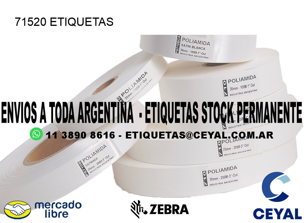 71520 ETIQUETAS