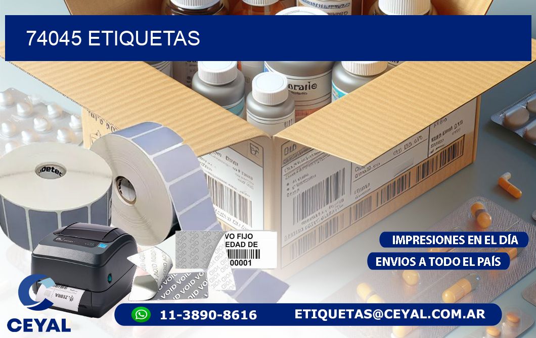 74045 ETIQUETAS