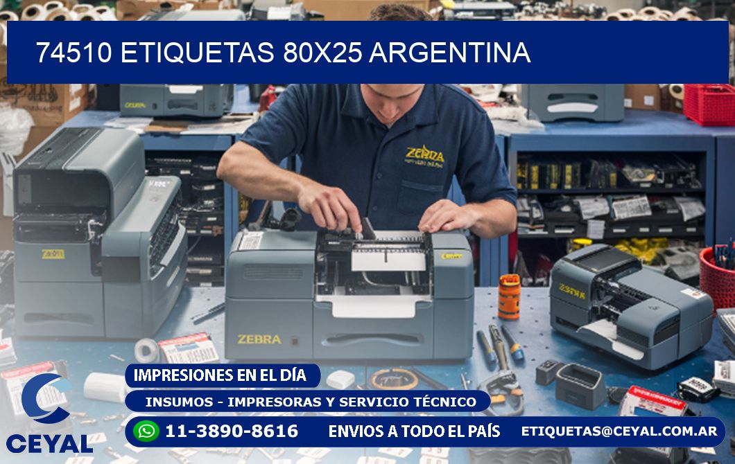 74510 ETIQUETAS 80x25 argentina