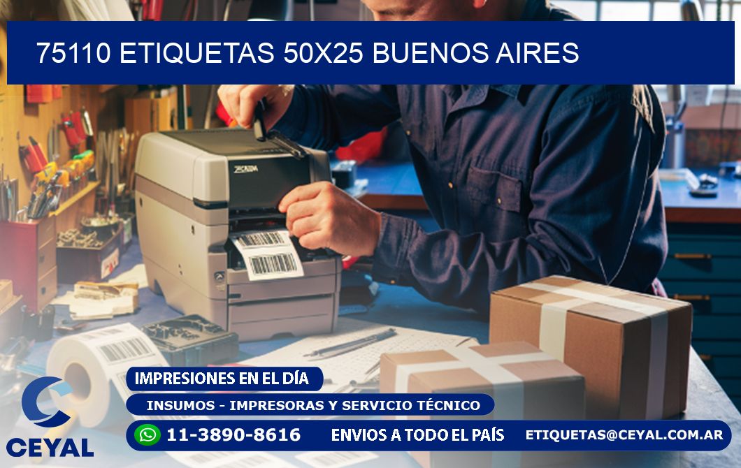 75110 ETIQUETAS 50x25 buenos aires