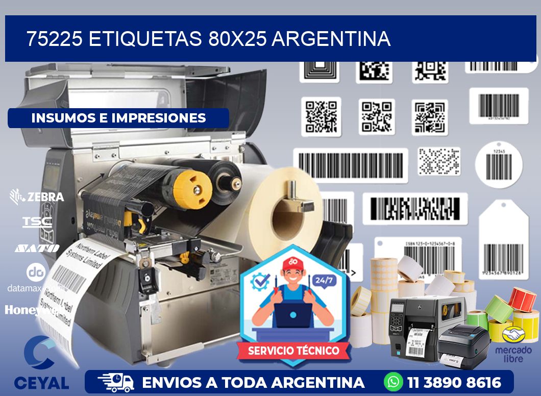 75225 ETIQUETAS 80x25 argentina