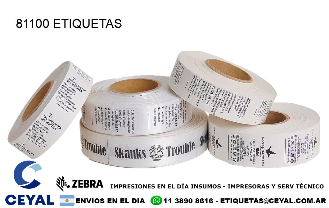 81100 ETIQUETAS