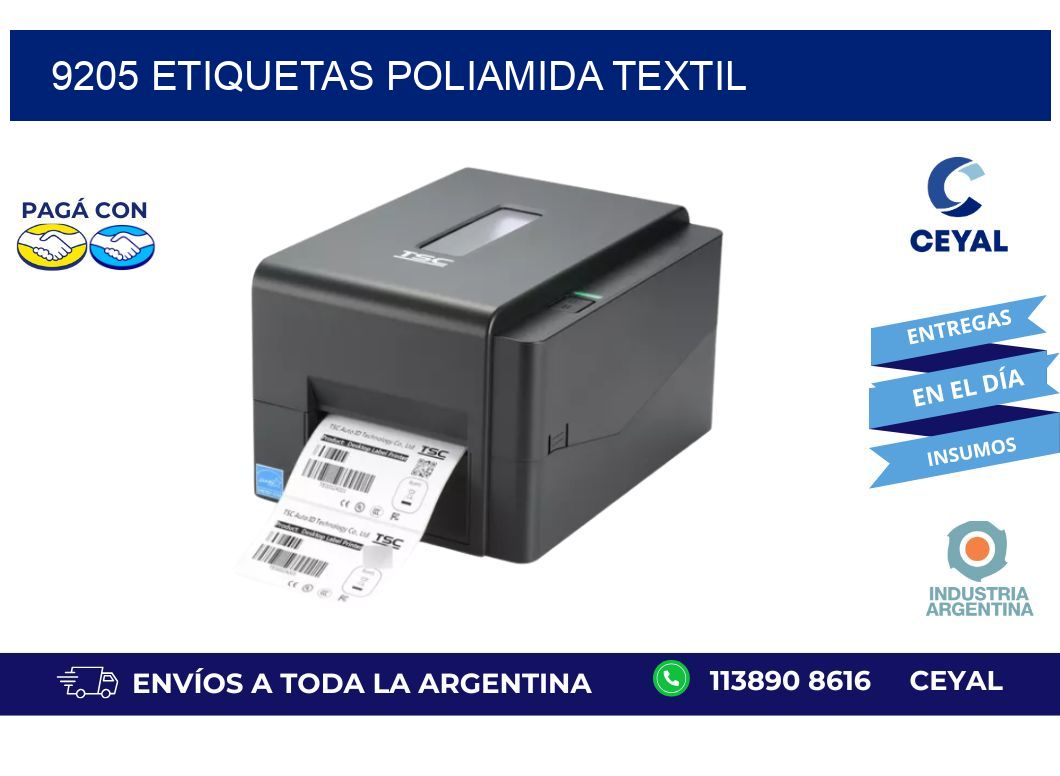 9205 ETIQUETAS POLIAMIDA TEXTIL