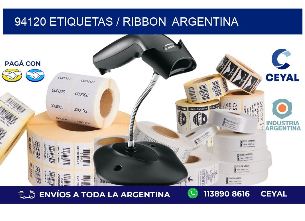 94120 ETIQUETAS / RIBBON  ARGENTINA