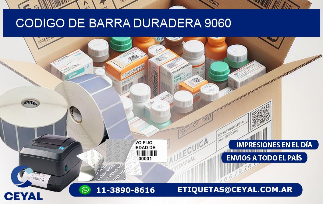 CODIGO DE BARRA DURADERA 9060