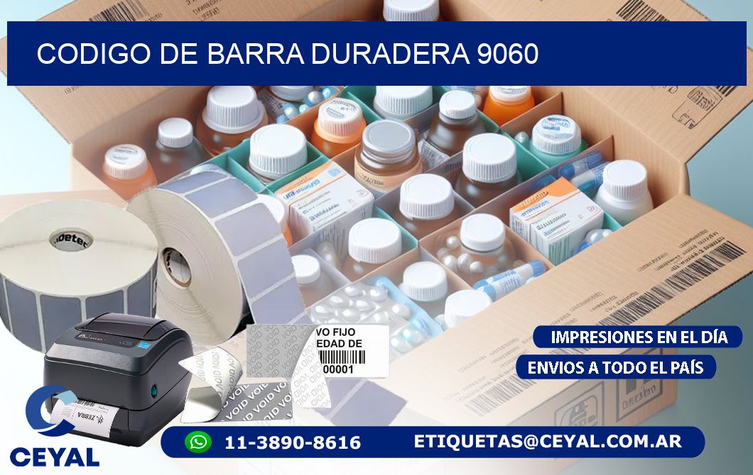 CODIGO DE BARRA DURADERA 9060